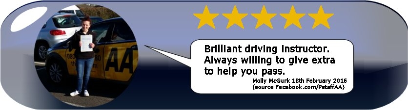 Review of Paul's 5 Star Driving Tuition from Test Pass Pupil Damian Symonds by Desmond Symonds